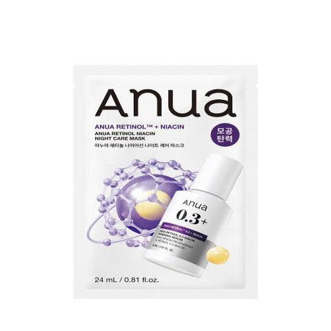 Anua – Retinol Niacin Night Care Mask, 24ml