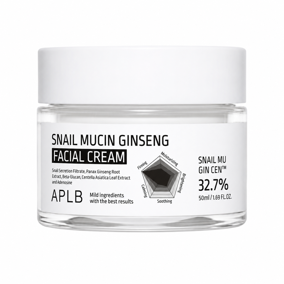 APLB – Snail Mucin Ginseng Facial Cream, 55ml