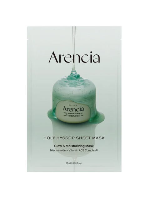 Arencia – Holy Hyssop Sheet Mask, 1 sheet
