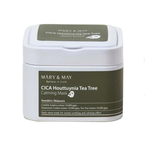 Mary & May – CICA Houttuynia Tea Tree Calming Mask, 30pcs – 400g