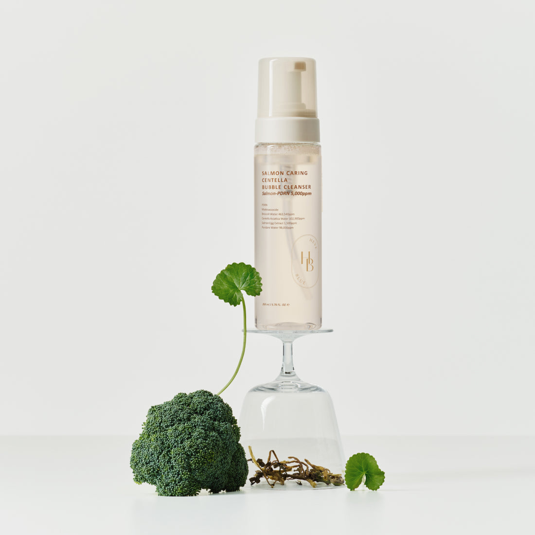 HEVEBLUE Salmon Caring Centella Bubble Cleanser 200ml — Wholesale