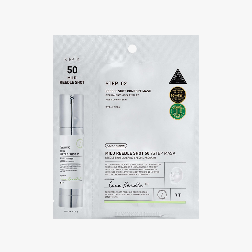 VT Cosmetics Mild Reedle Shot 50 2-Step Mask — Wholesale