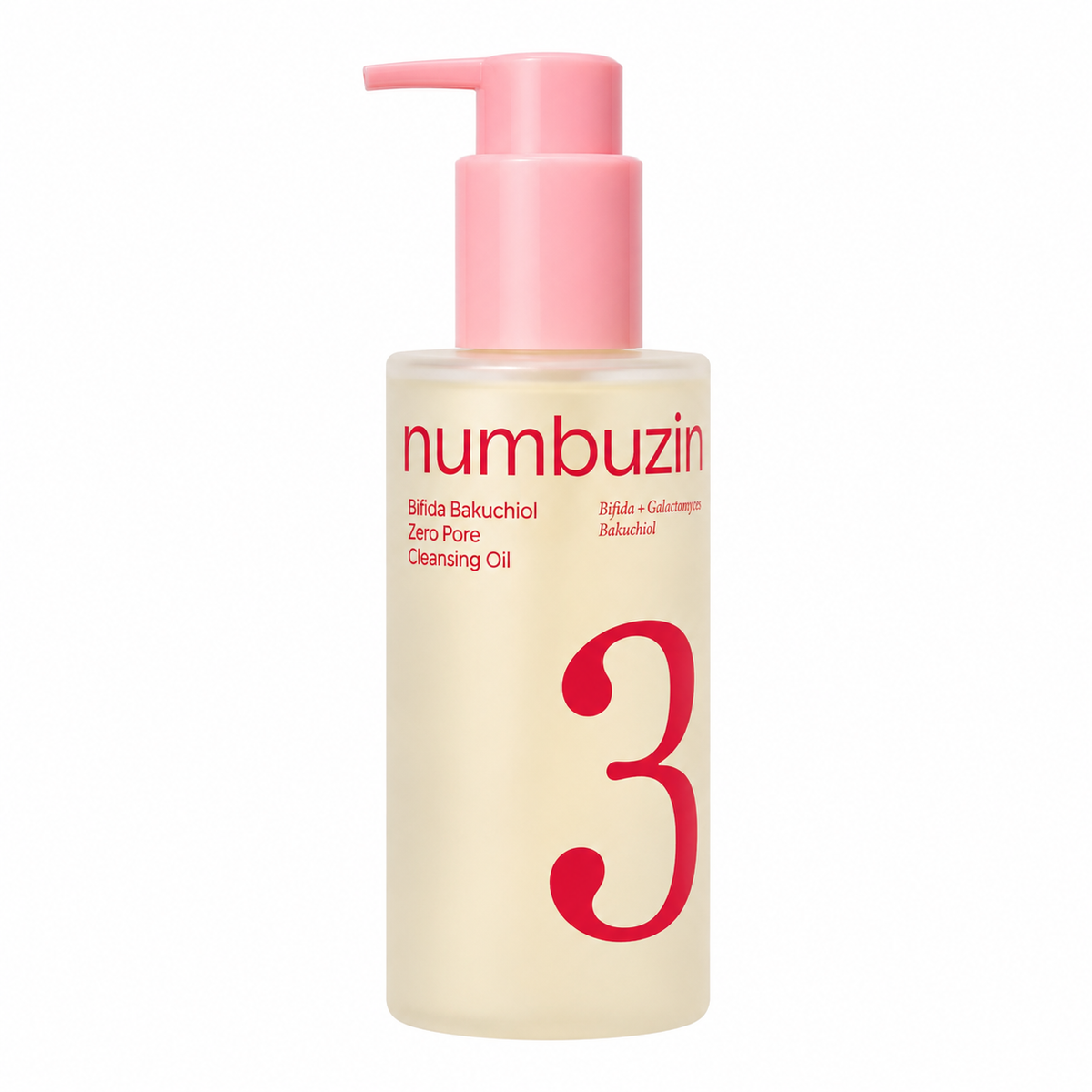 Numbuzin – No.3 Bifida Bakuchiol Zero Pore Cleansing Oil, 200ml