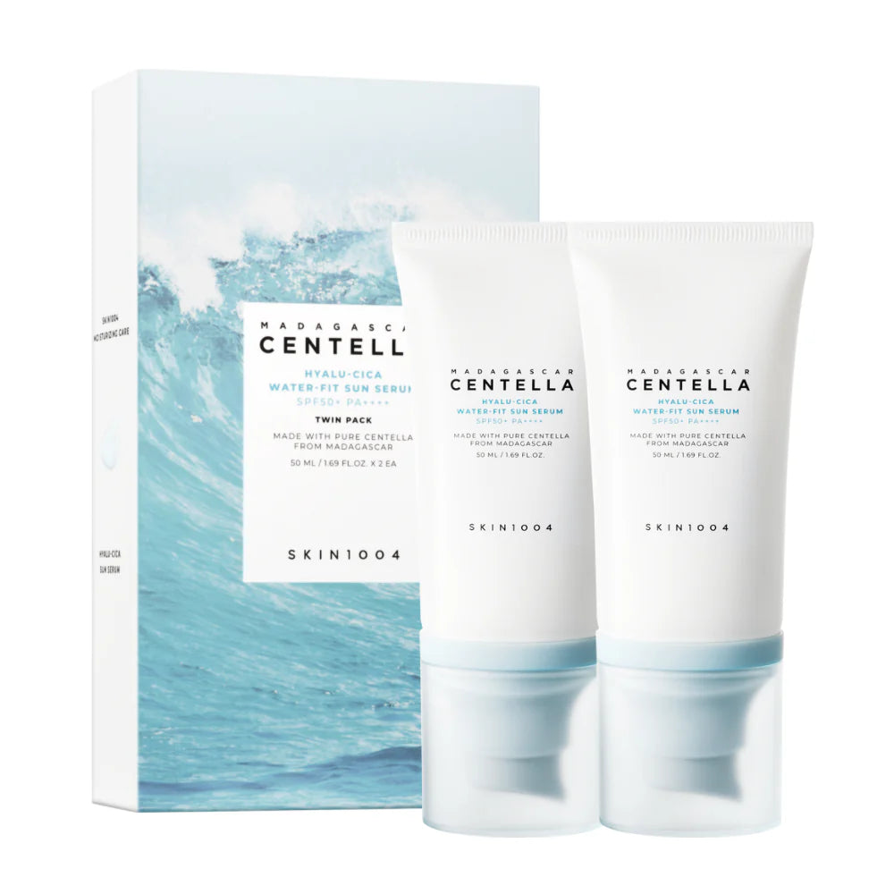 SKIN1004 – Twin Pack: Madagascar Centella Hyalu-Cica Water-Fit Sun Serum, 50ml