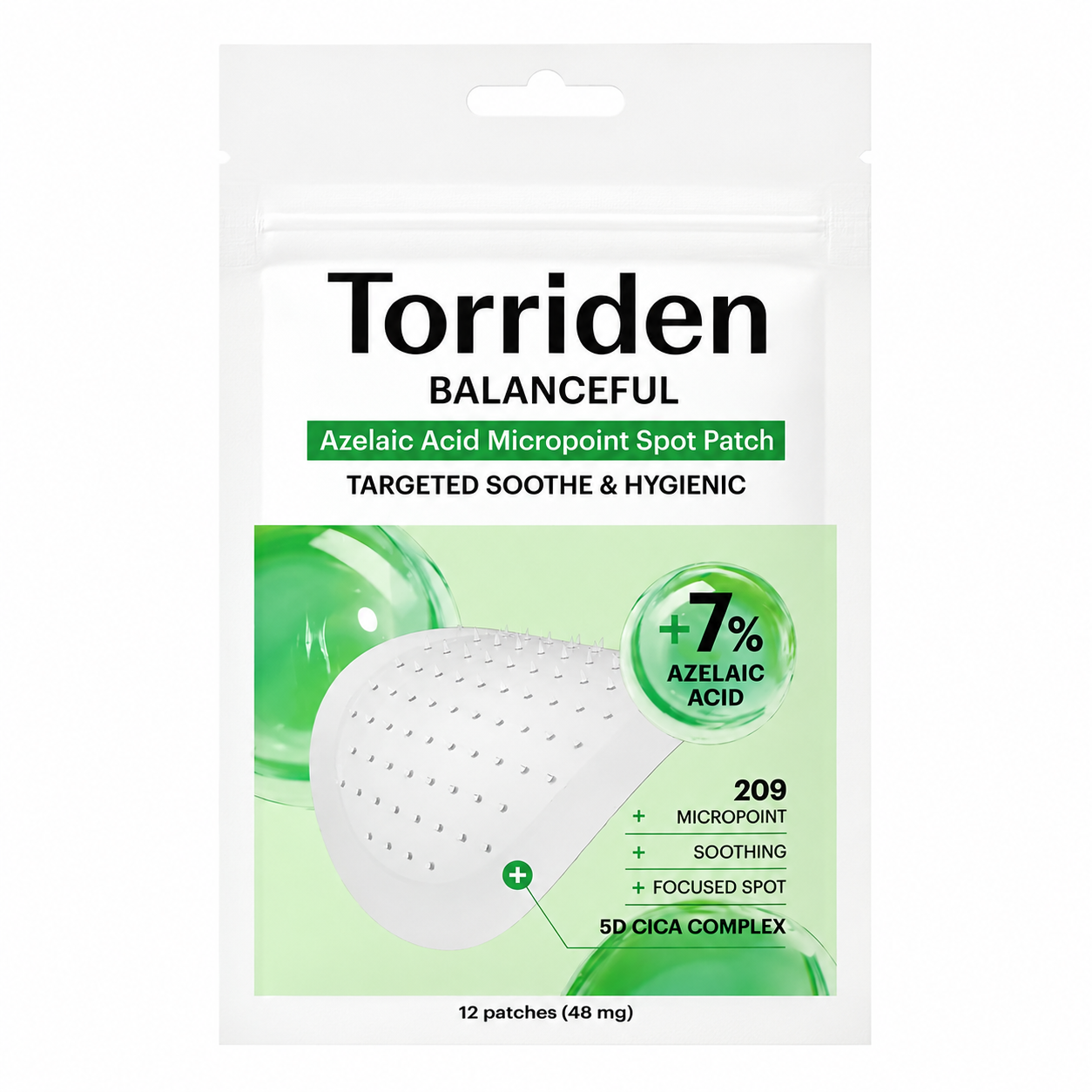 Torriden – Balanceful Azelaic Acid Micropoint Spot Parch, 12 patches