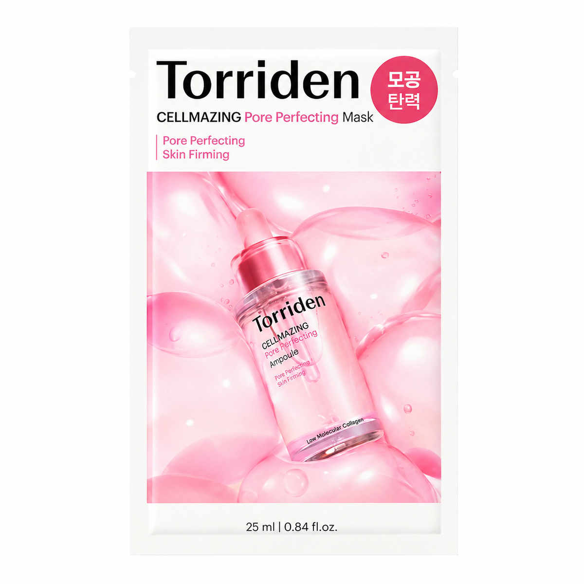 Torriden – Cellmazing Low Molecular Collagen Pore Perfecting Mask, 1 sheet