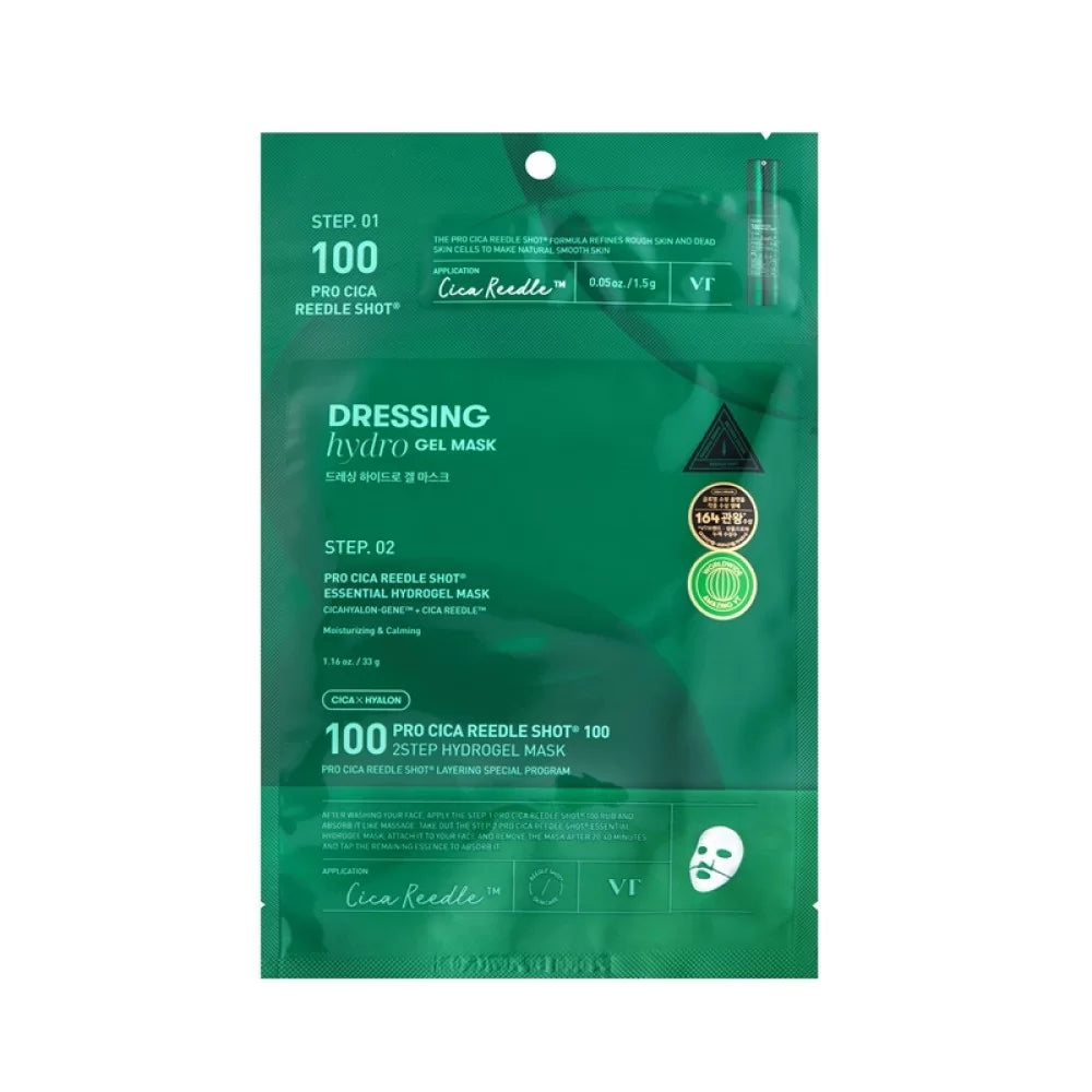 VT Cosmetics – Pro Cica Reedle Shot 100 2-Step Hydrogel Mask, 1pcs