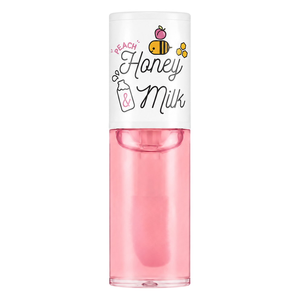 A’pieu – Honey & Milk Lip Oil, Peach, 5g