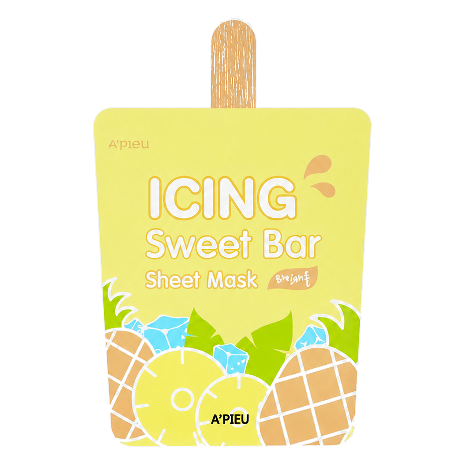 A’pieu – Icing Sweet Bar Sheet Mask Pineapple, 1 sheet