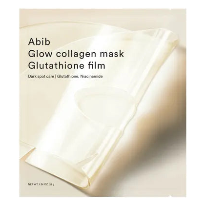 Abib – Glow Collagen Mask Glutathione Film, 38g, 1 piece