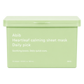 Abib – Heartleaf Calming Sheet Mask Daily Pick, 30 sheets