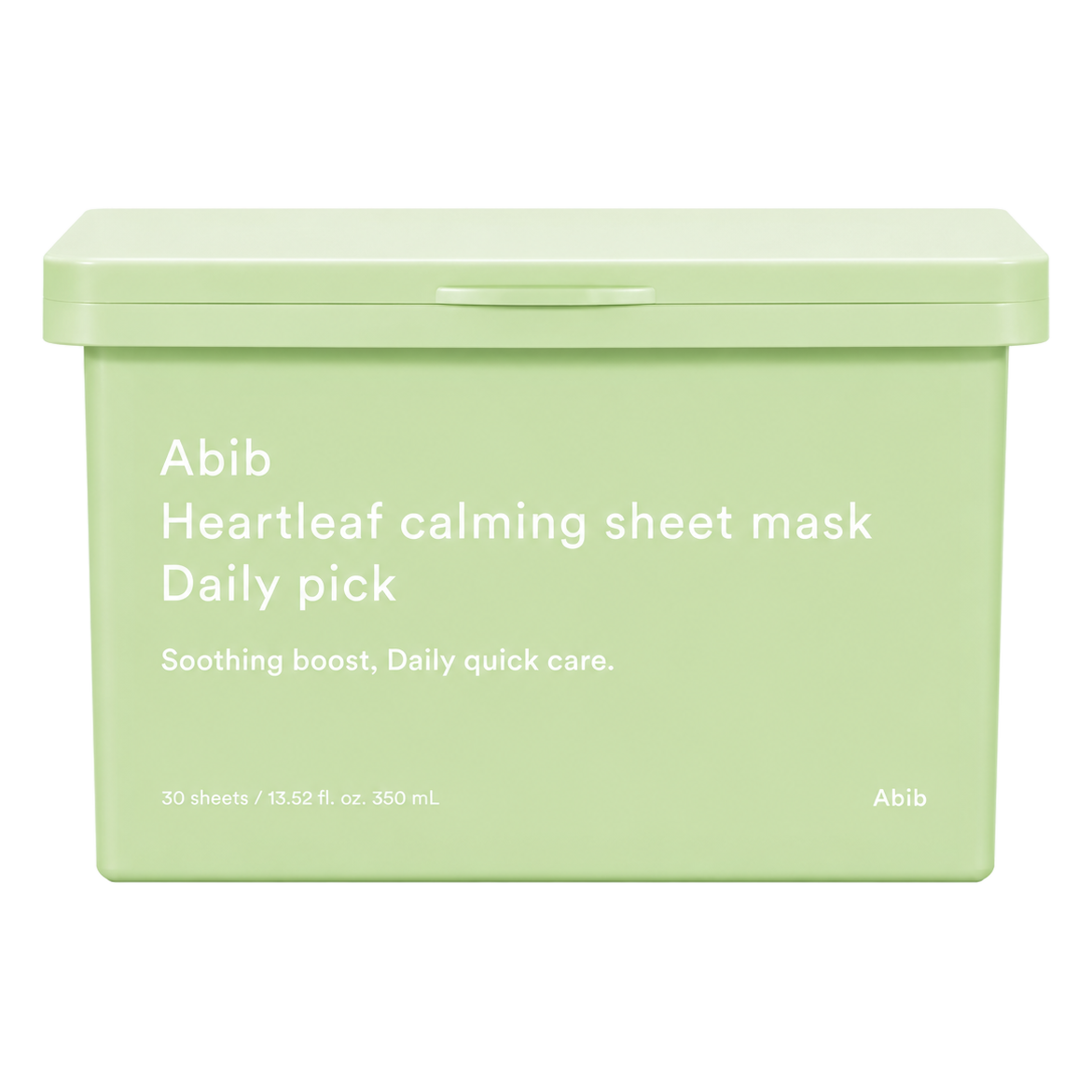 Abib – Heartleaf Calming Sheet Mask Daily Pick, 30 sheets