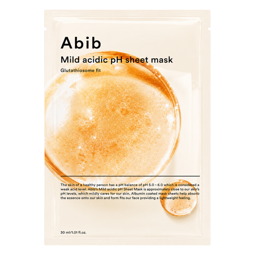 Abib – Mild Acidic pH Sheet Mask Glutathiosome Fit, 1 sheet