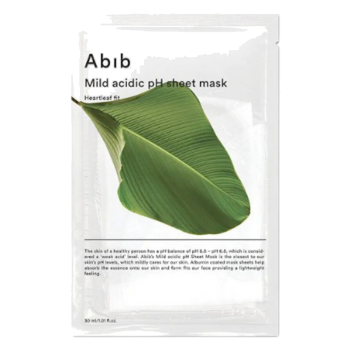 Abib – Mild Acidic pH Sheet Mask Heartleaf Fit, 1 sheet