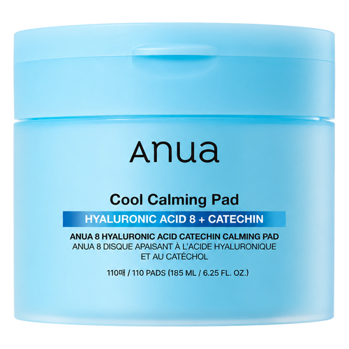 Anua – 8 Hyaluronic Acid Catechin Calming Pad, 110 pads / 185ml