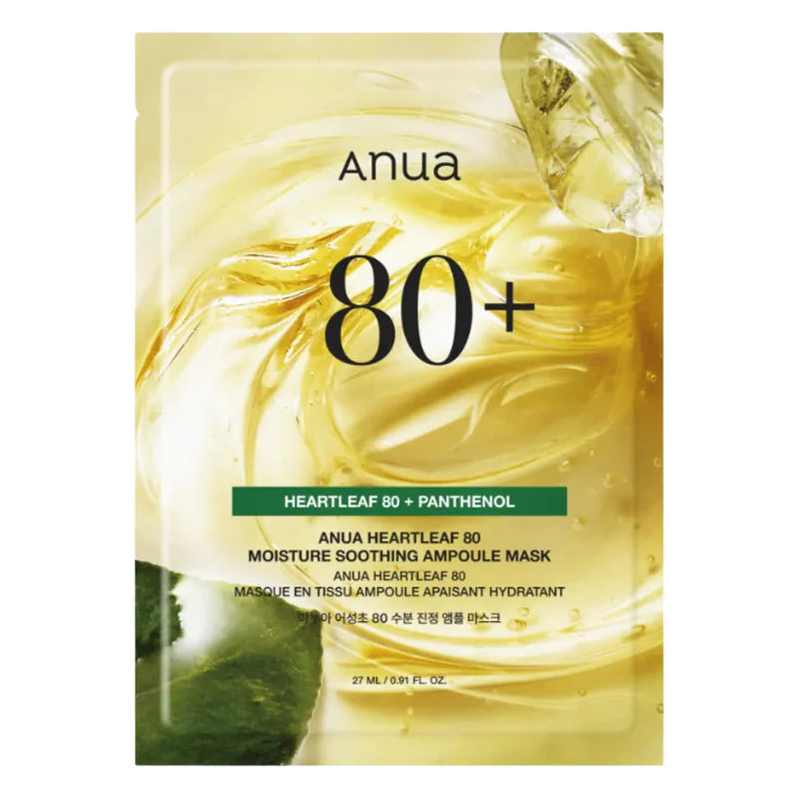 Anua – Heartleaf 80 Moisture Soothing Ampoule Mask, 1pc
