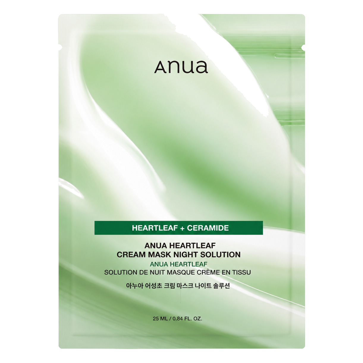 Anua – Heartleaf Cream Mask Night Solution, 1 sheet