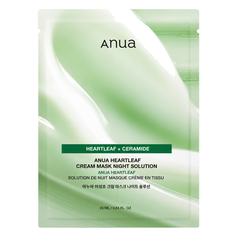 Anua – Heartleaf Cream Mask Night Solution, 1 sheet
