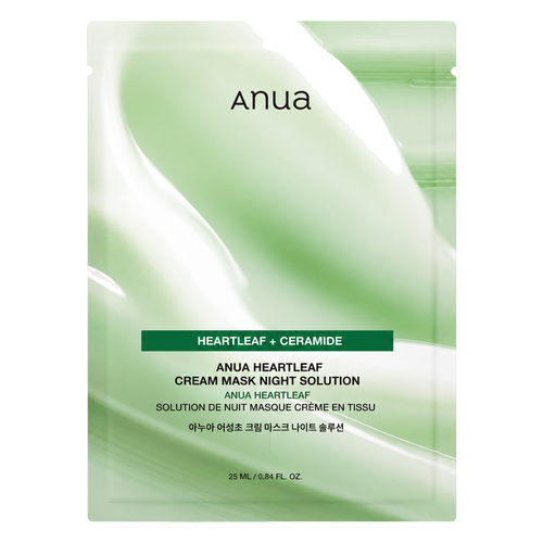 Anua – Heartleaf Cream Mask Night Solution, 1 sheet