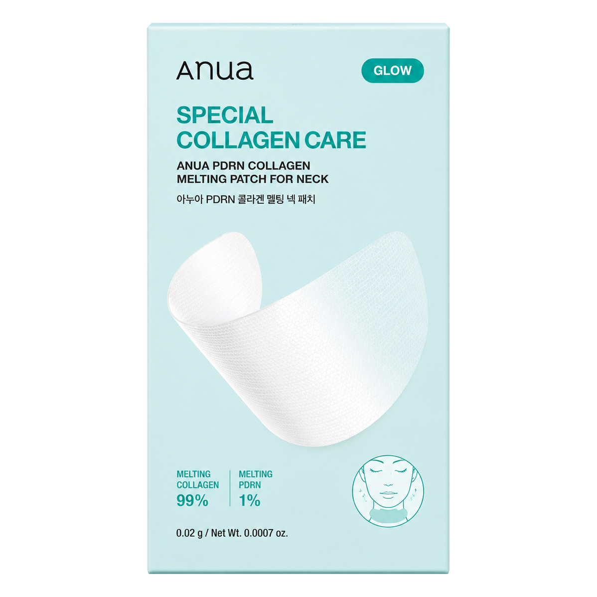 ANUA – PDRN Collagen Melting Neck Patch, 4 patches