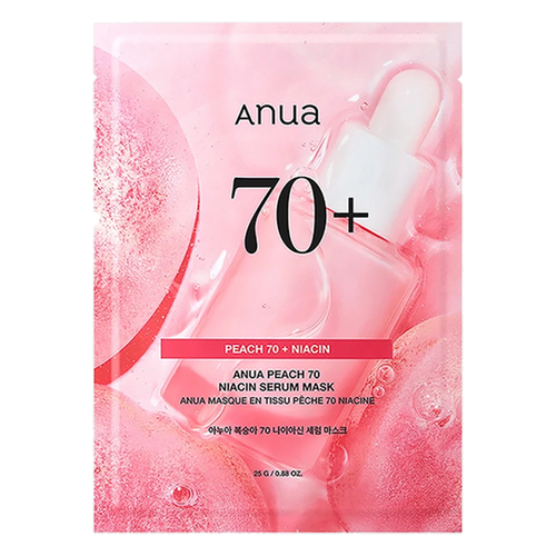Anua – Peach 70 Niacin Serum Mask, 25ml – 1 piece