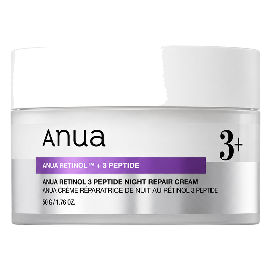 Anua – Retinol 3 Peptide Night Repair Cream – 50g