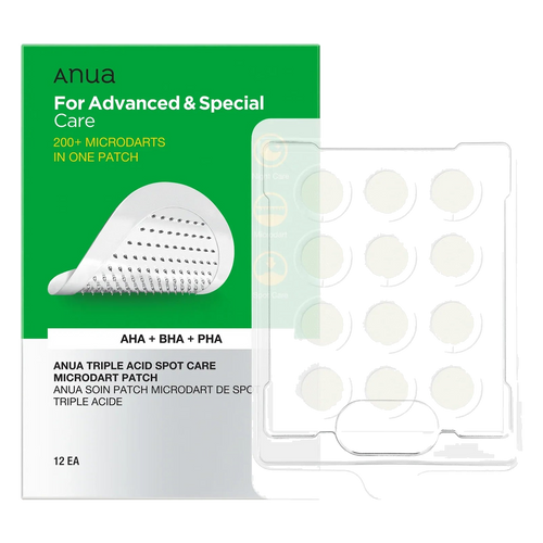 Anua – Triple acid spot care microdart patch, 12pcs