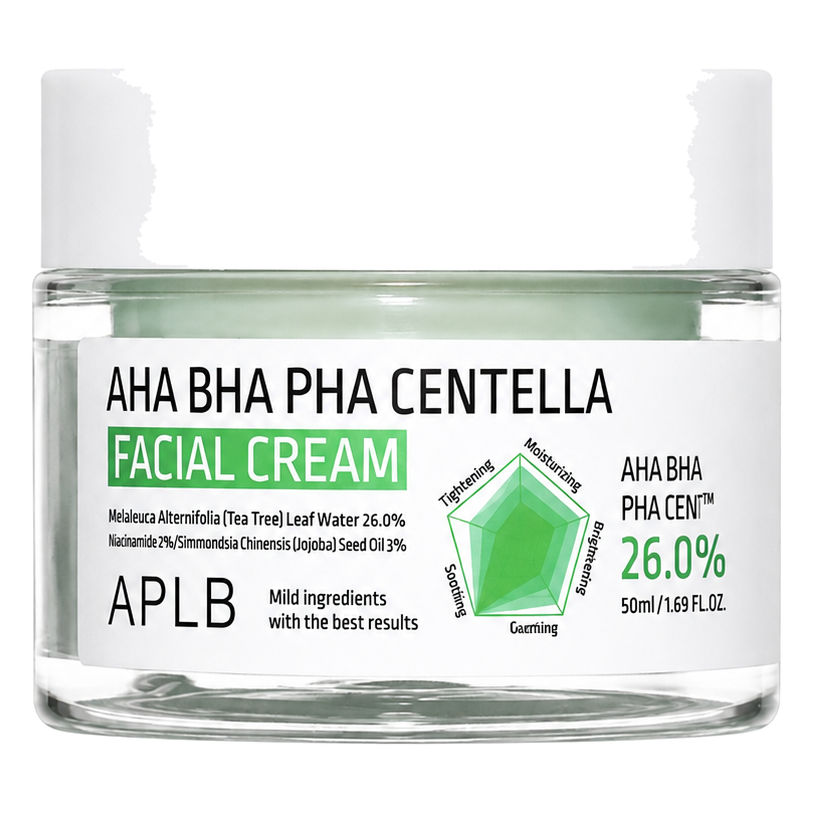 APLB – AHA BHA PHA Centella Facial Cream, 55ml