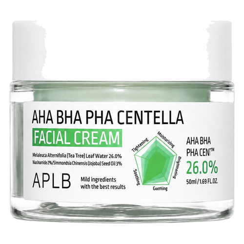 APLB – AHA BHA PHA Centella Facial Cream, 55ml