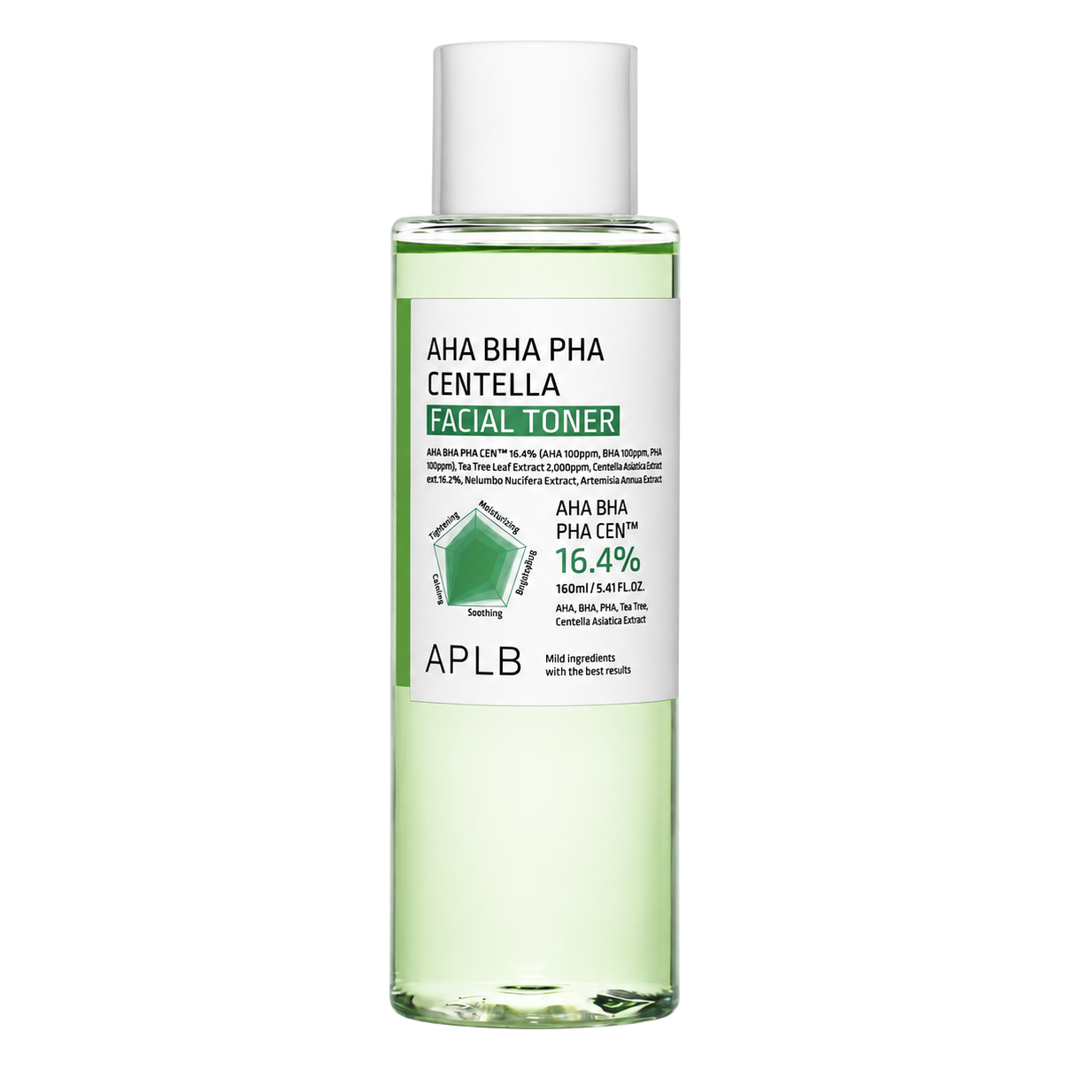 APLB – AHA BHA PHA Centella Facial Toner, 160ml
