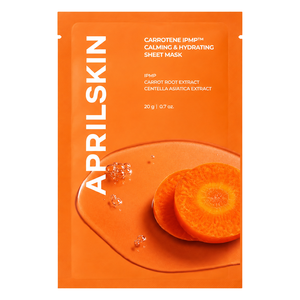 APRILSKIN – Carrotene IPMP Calming & Hydrating Sheet Mask