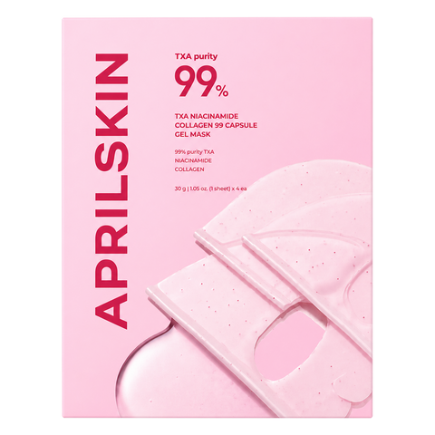 APRILSKIN – TXA Niacinamide Collagen 99 Capsule Gel Mask, (4 sheets)