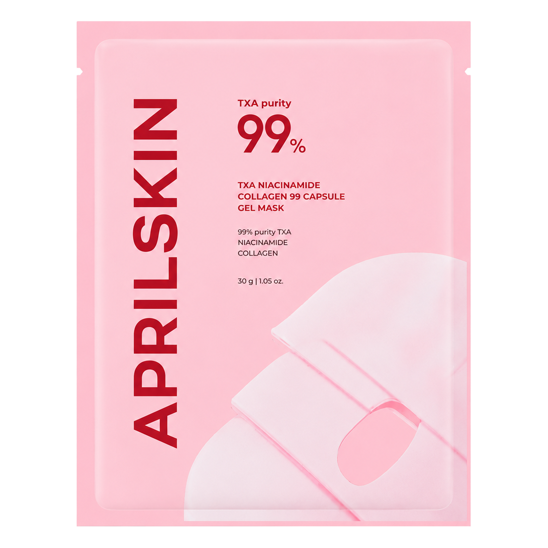 APRILSKIN – TXA Niacinamide Collagen 99 Capsule Gel Mask, 1 piece
