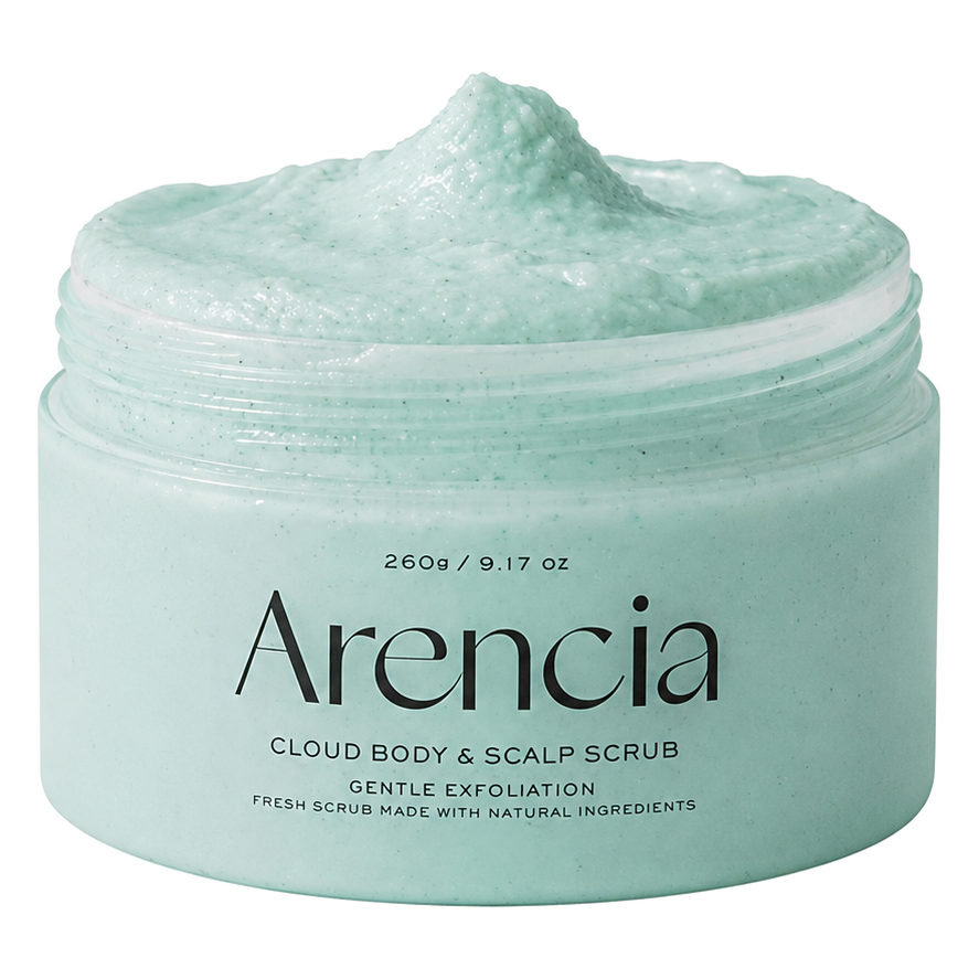 Arencia – Fresh Cloud Body & Scalp Scrub French Mint & Lily, 260g