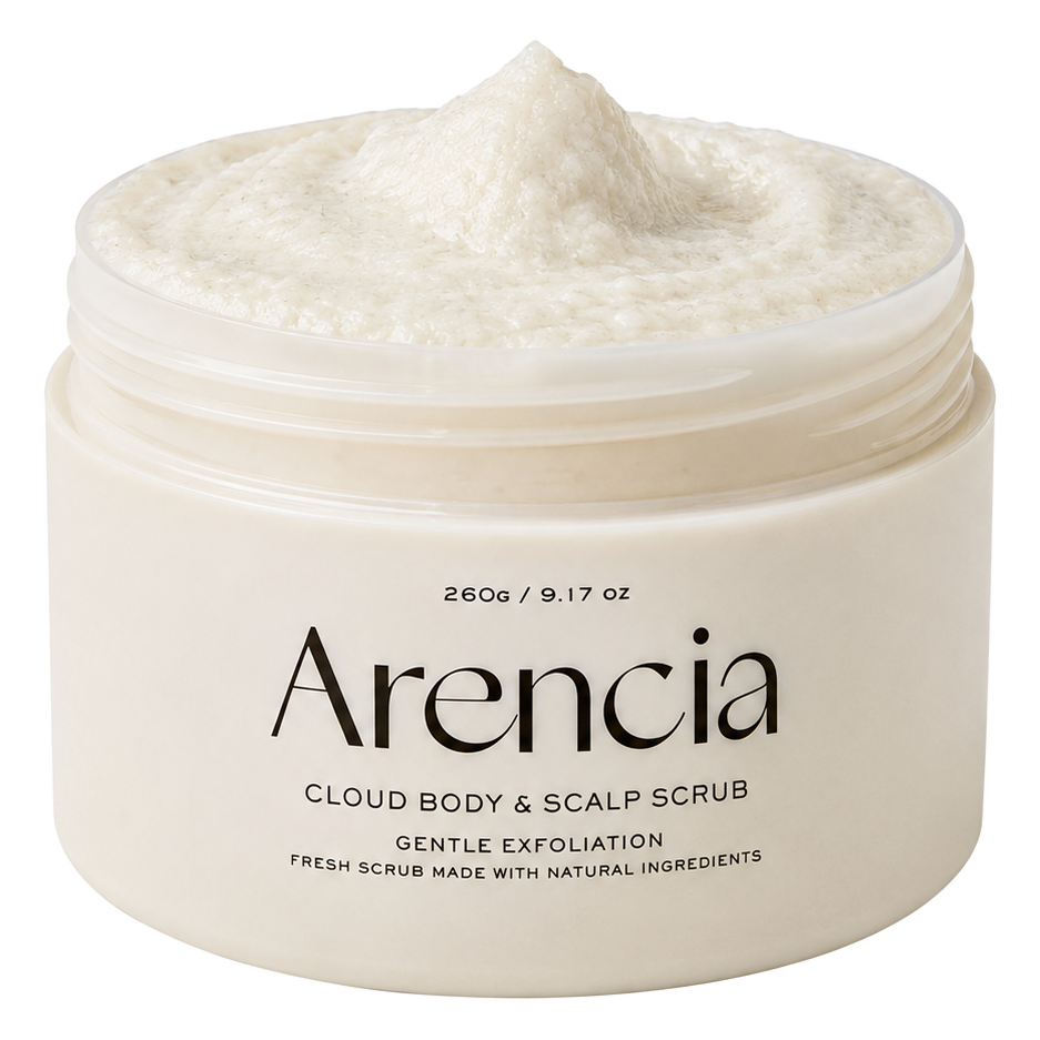 Arencia – Fresh Cloud Body & Scalp Scrub White Tea & Neroli, 260g