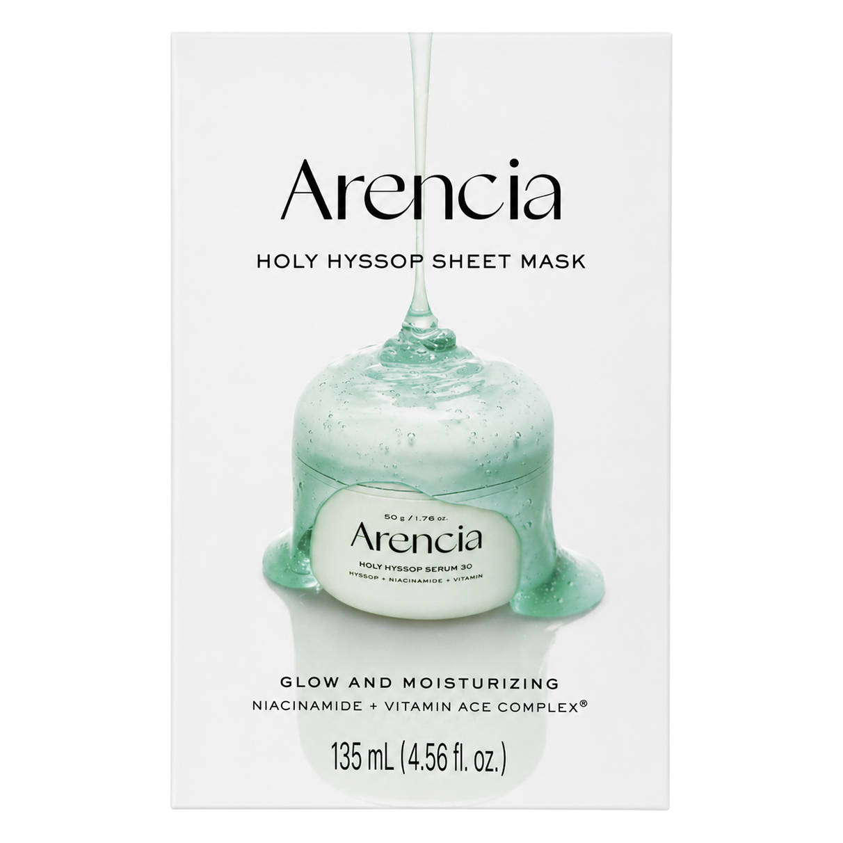 Arencia – Holy Hyssop Sheet Mask, 27ml, 5ea