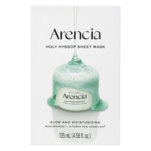Arencia – Holy Hyssop Sheet Mask, 27ml, 5ea