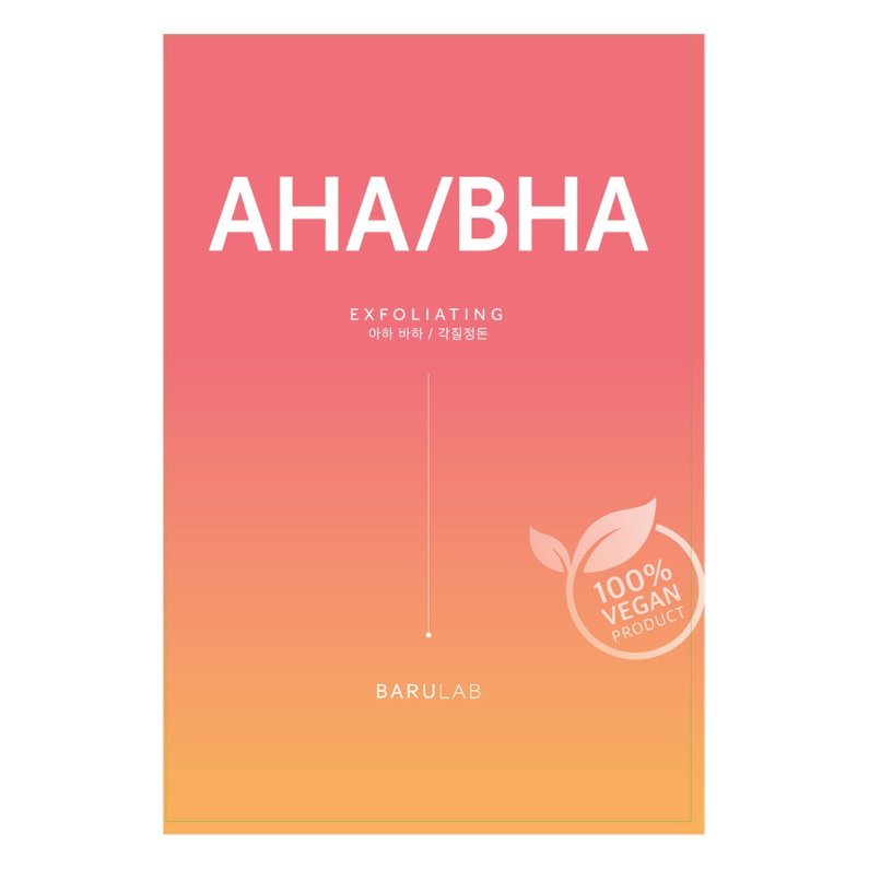 Barulab – The Clean Vegan AHA/BHA Mask, 1 sheet