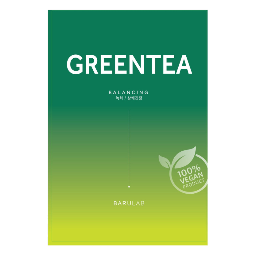 Barulab – The Clean Vegan Mask Greentea, 1 sheet