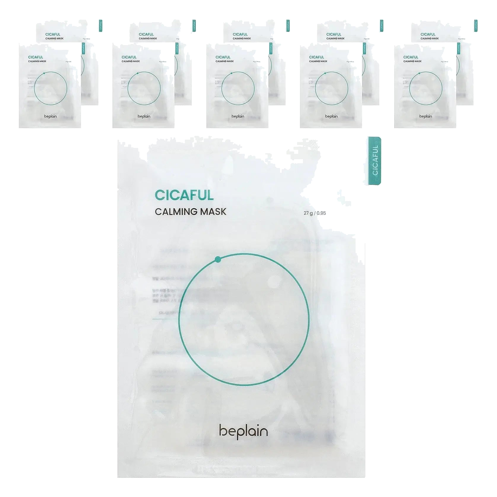 Beplain – Cicaful Calming Beauty Mask, 27g x 10 pcs