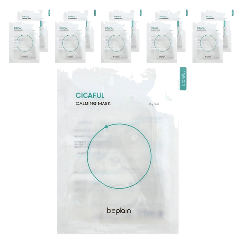 Beplain – Cicaful Calming Beauty Mask, 27g x 10 pcs