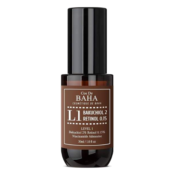 Cos De BAHA – Level 1 Bakuchiol 2 Retinol 0.15 Serum (L1), 30ml