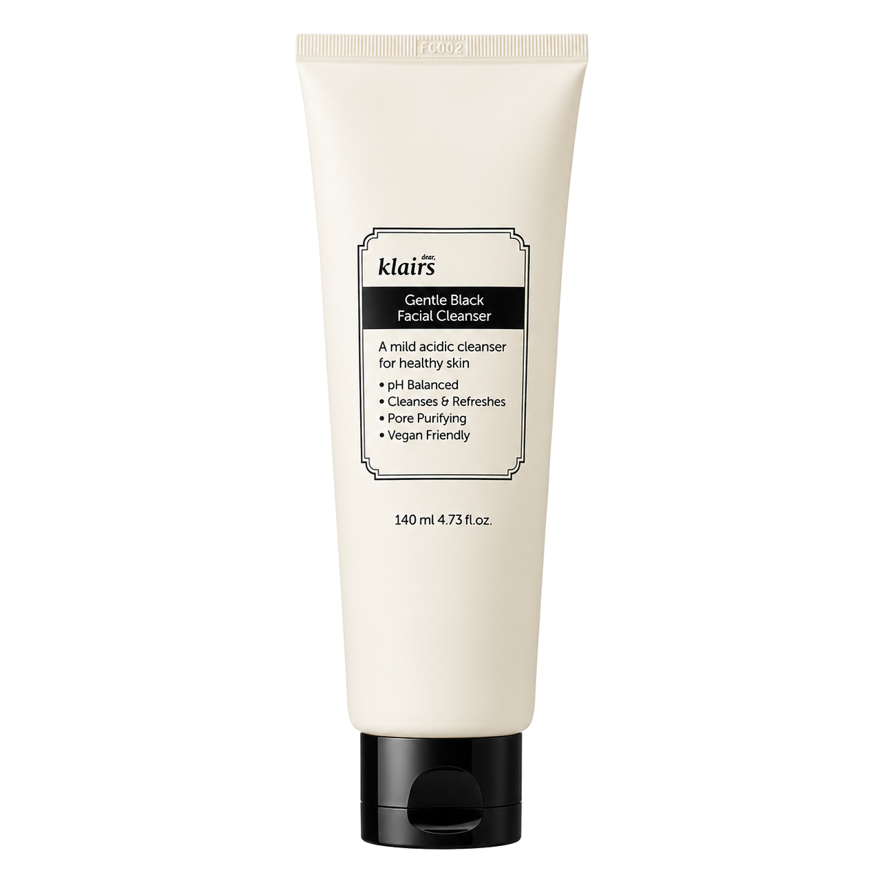 Dear, Klairs – Gentle Black Facial Cleanser, 140ml