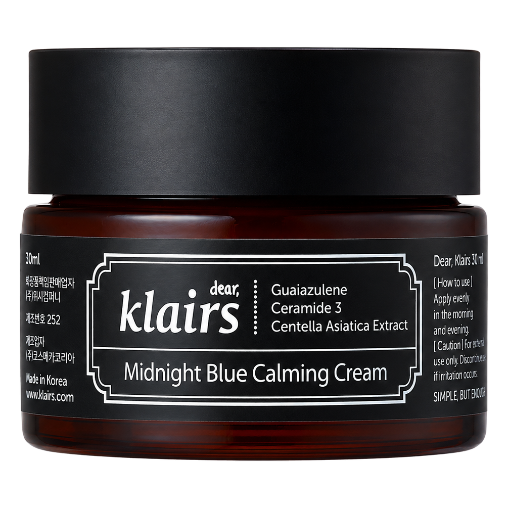 Dear, Klairs – Midnight Blue Calming Cream, 30ml