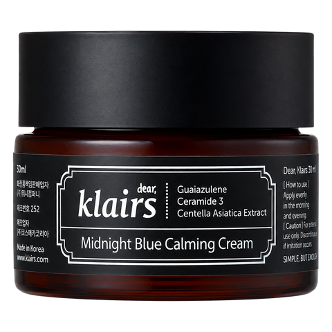 Dear, Klairs – Midnight Blue Calming Cream, 30ml