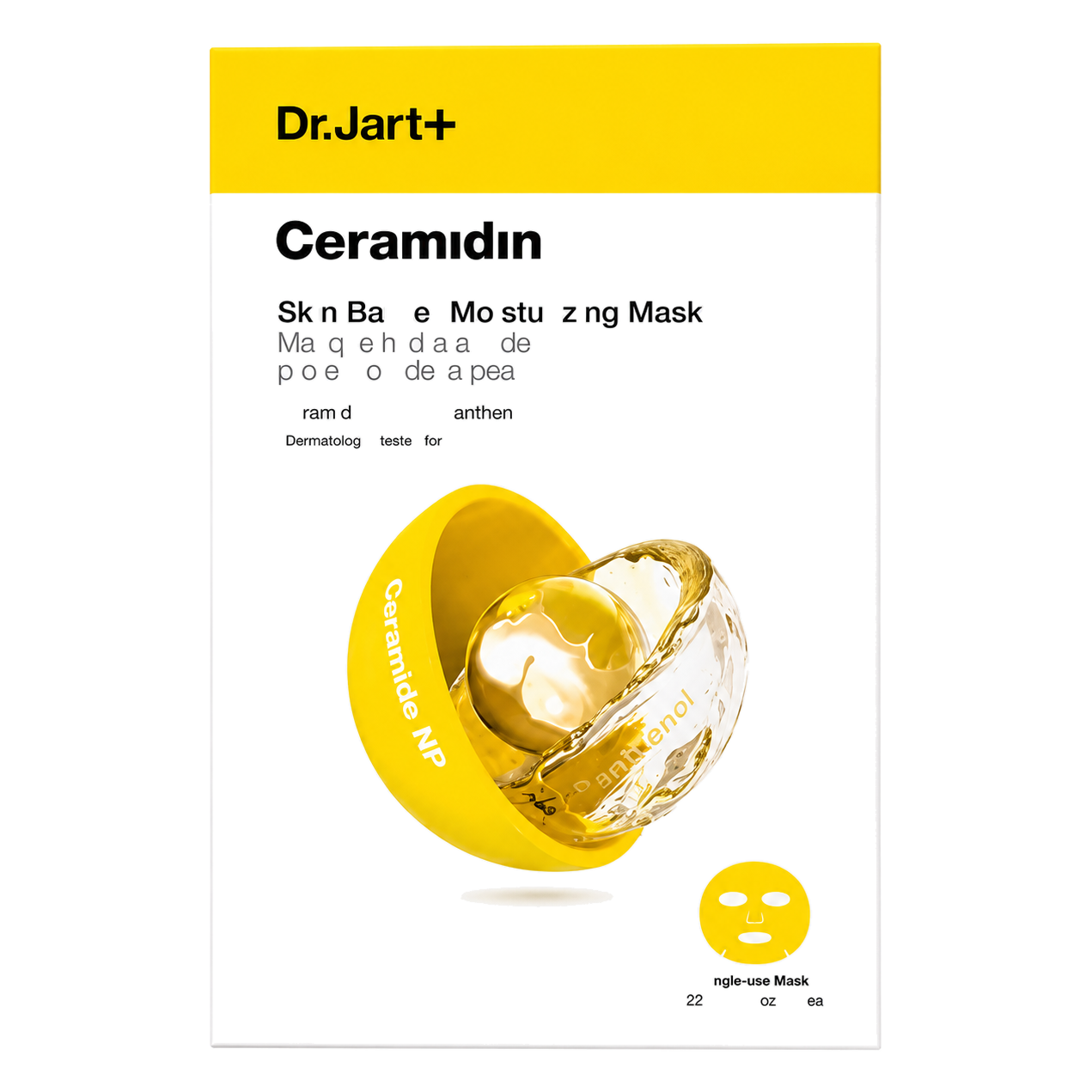 Dr.Jart+ – Ceramidin Skin Barrier Moisturizing Mask Pack, 5 sheets