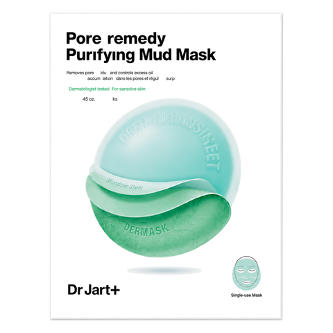 Dr.Jart+ – Dermask Pore Remedy Purifying Mud Mask Pack, 5 sheets