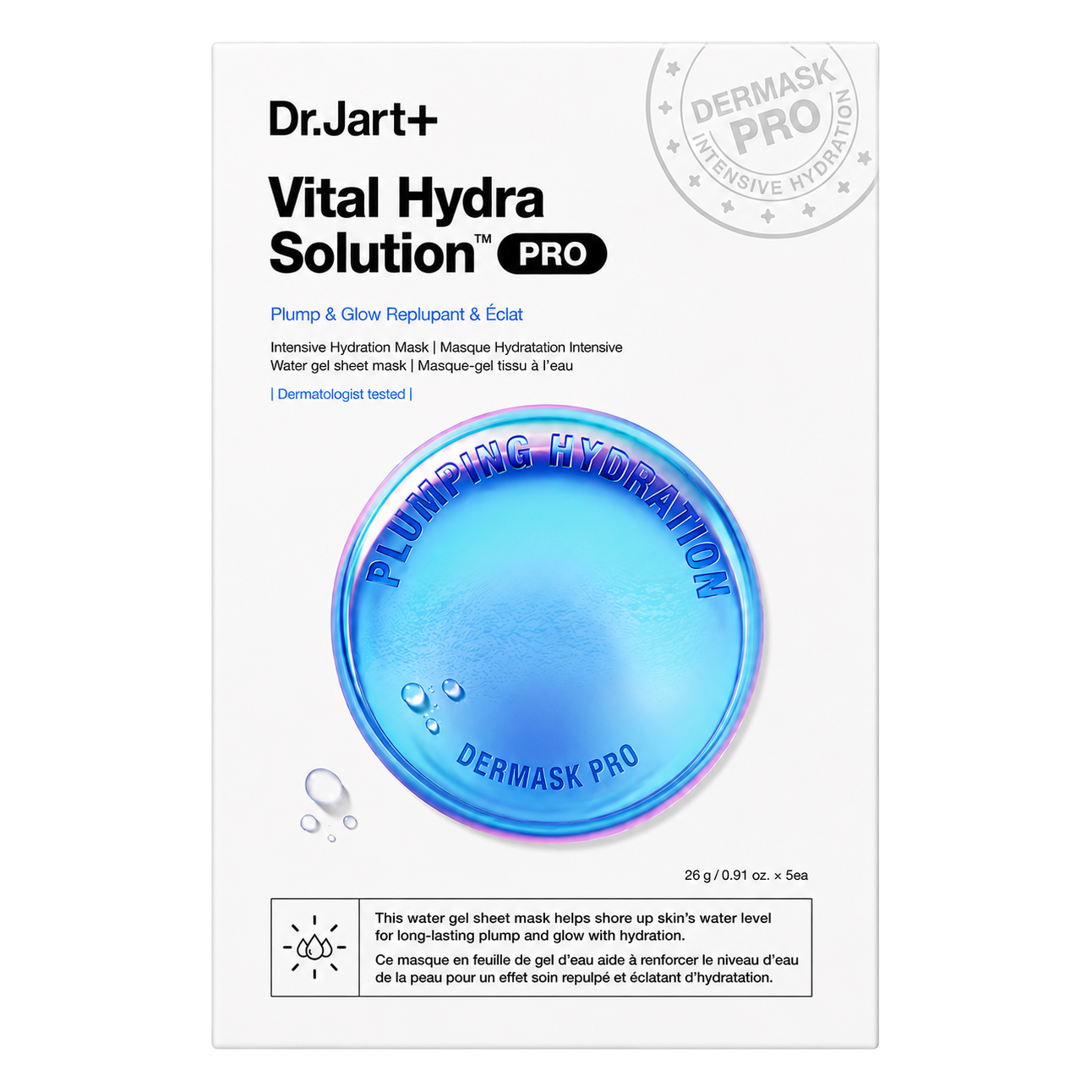 Dr.Jart+ – Vital Hydra Solution PRO Mask Pack, 5 sheets