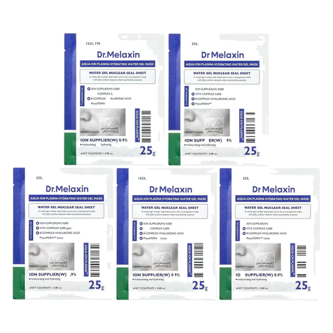 Dr.Melaxin – Aqua Ion Plasma Water Gel Mask 25g*5ea