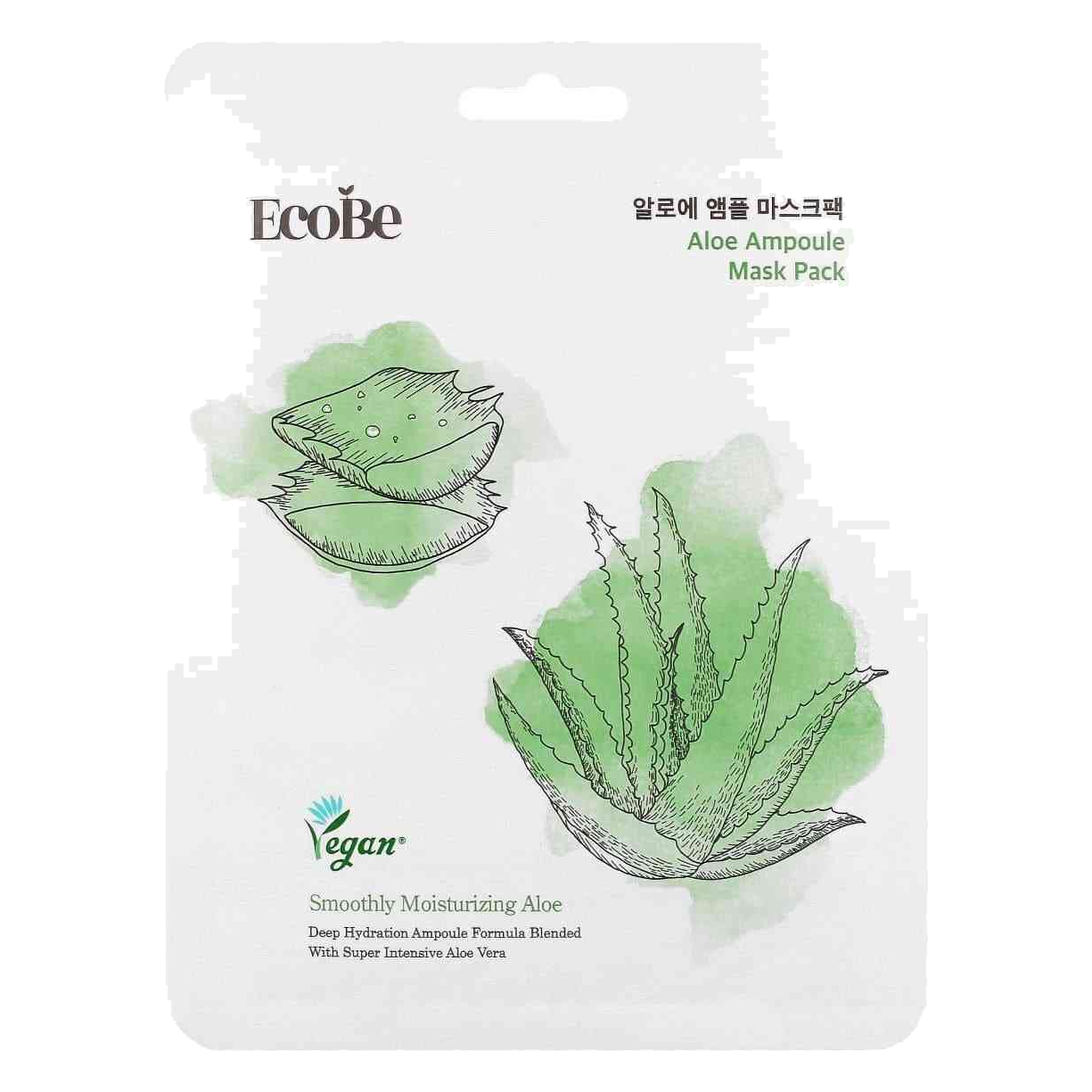 EcoBe – Aloe Ampoule Mask Pack, 25ml